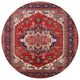 Ahgly Company Indoor Round Mid-Century Modern Area Rugs, 4' Round