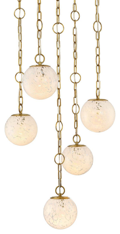 Designers Fountain D329M-5CH Wine Flower 5 Light 25"W Chandelier - Brushed Gold