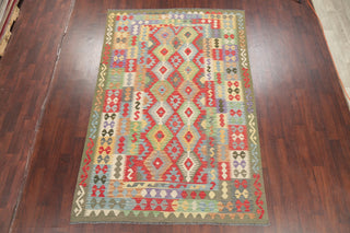 Kilim Southwestern Turkish Carpet Traditional Hand-Woven Area Rug, 9'8"x6'5
