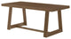 Classic Rectangular Dining Room Table (72in / 1830mm), Pecan Wirebrush