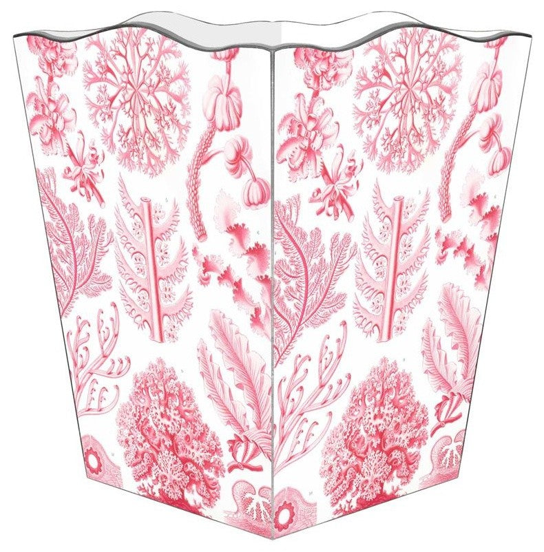 Pink Coral Wastepaper Basket