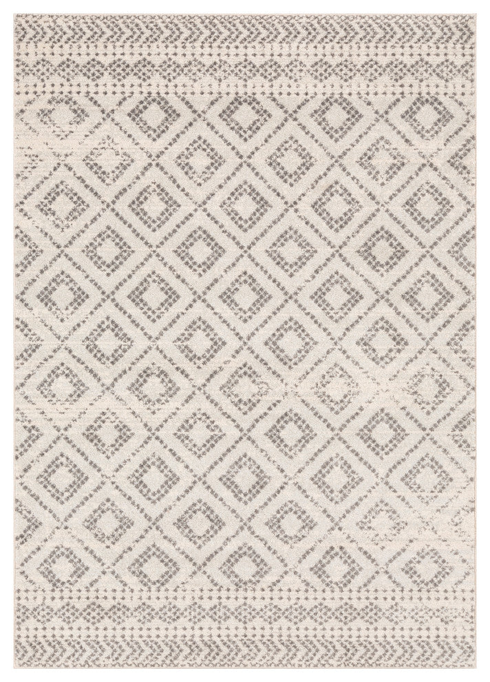 Surya Sunderland SUN-2301 5'3"x7'3" Rug, Light Gray/White/Medium Gray