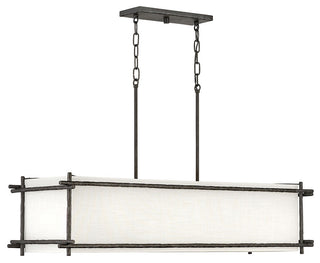 Hinkley Lighting 3676 Tress 6 Light 42"W Linear Chandelier - Iron Ore