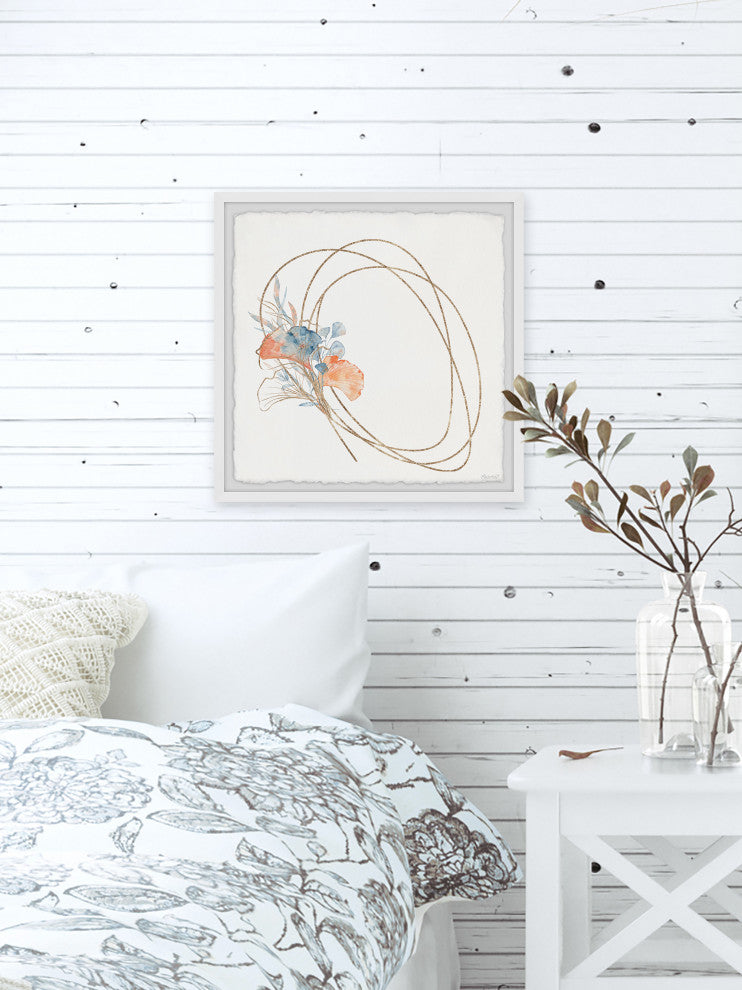 "Underwater Plants" Framed Painting Print, 24x24