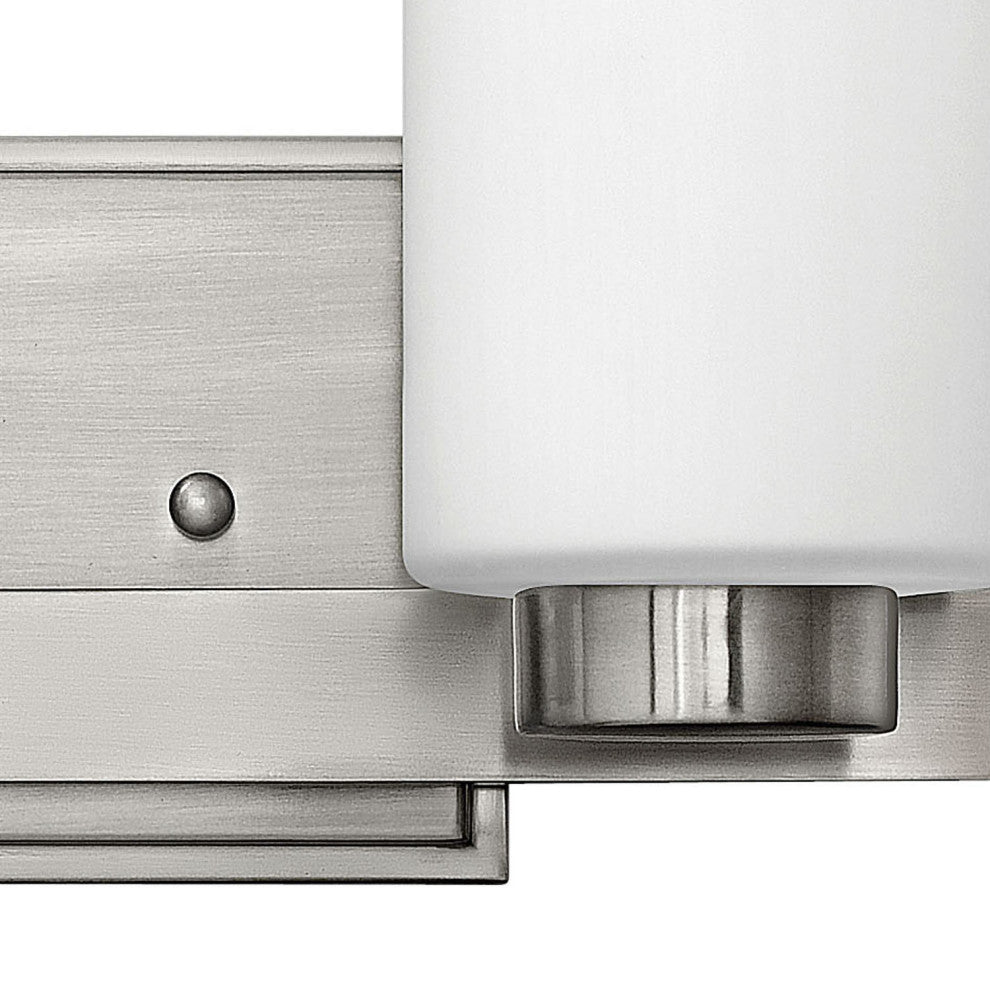 Hinkley Miley Small Two Light Vanity, Brushed Nickel