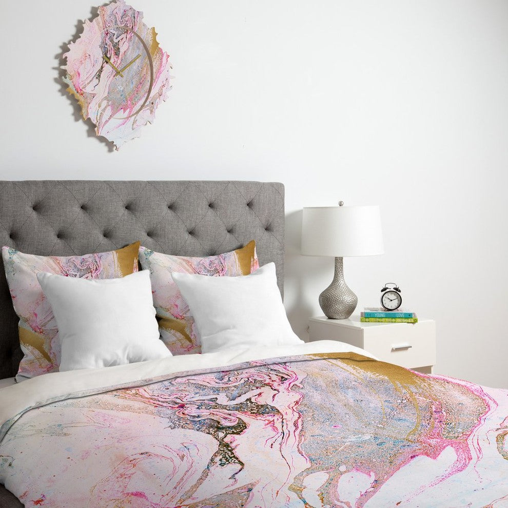 Iveta Abolina Winter Marble Duvet Cover, King