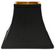 12" Black With Gold Lining Square Bell Shantung Lampshade