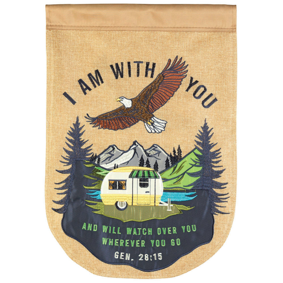 Flag Camper I Am With You 13x18