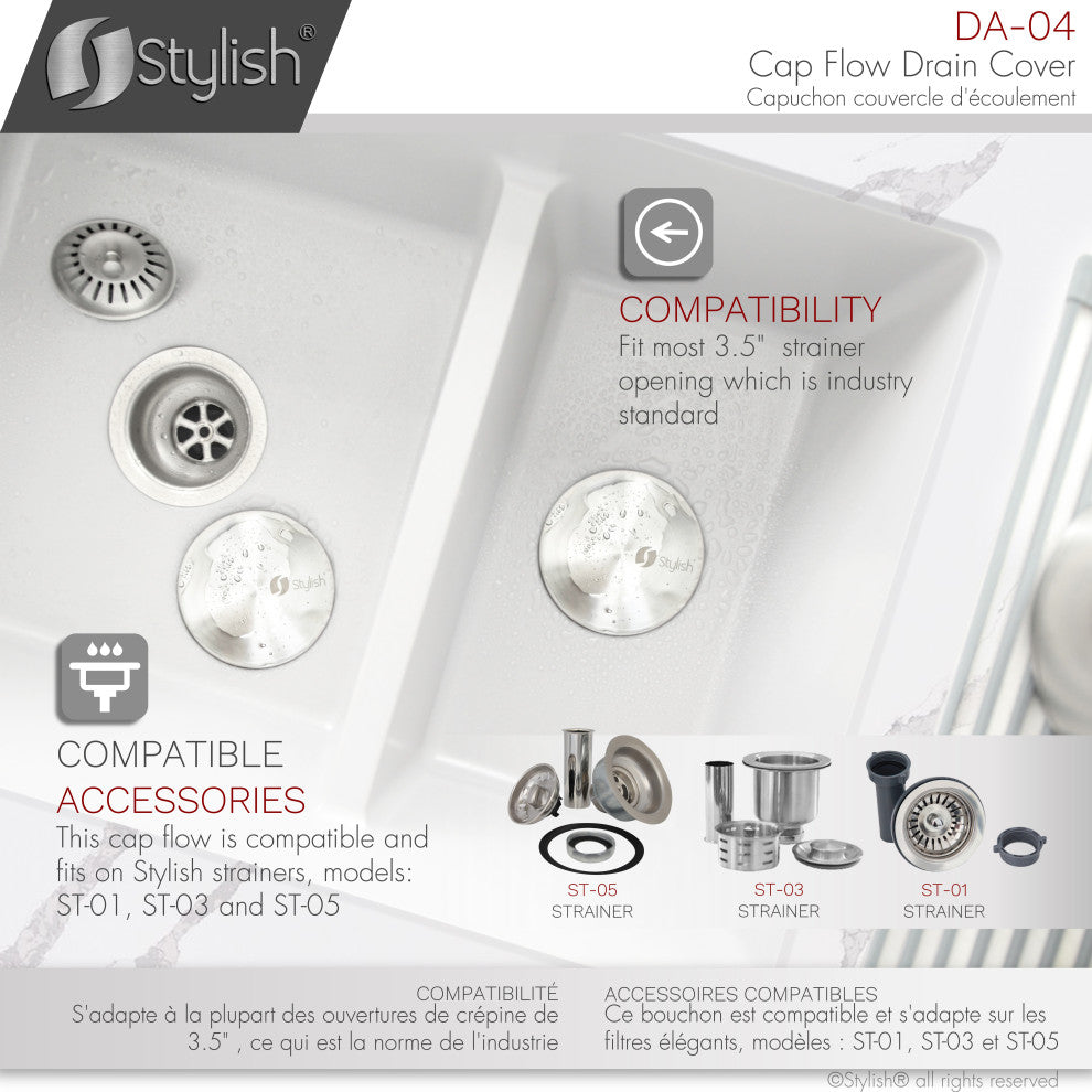 Stylish CapFlow Drain Cover