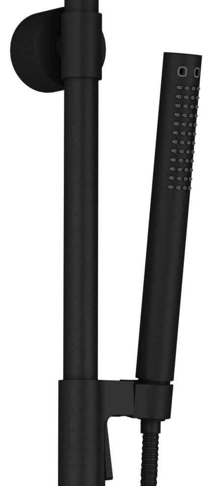 Kona Brass Shower System, 1.8 GPM, Matte Black
