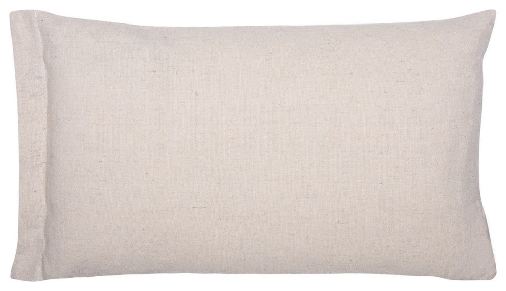 Safavieh Darlon Pillow Beige/White 20" X 12"