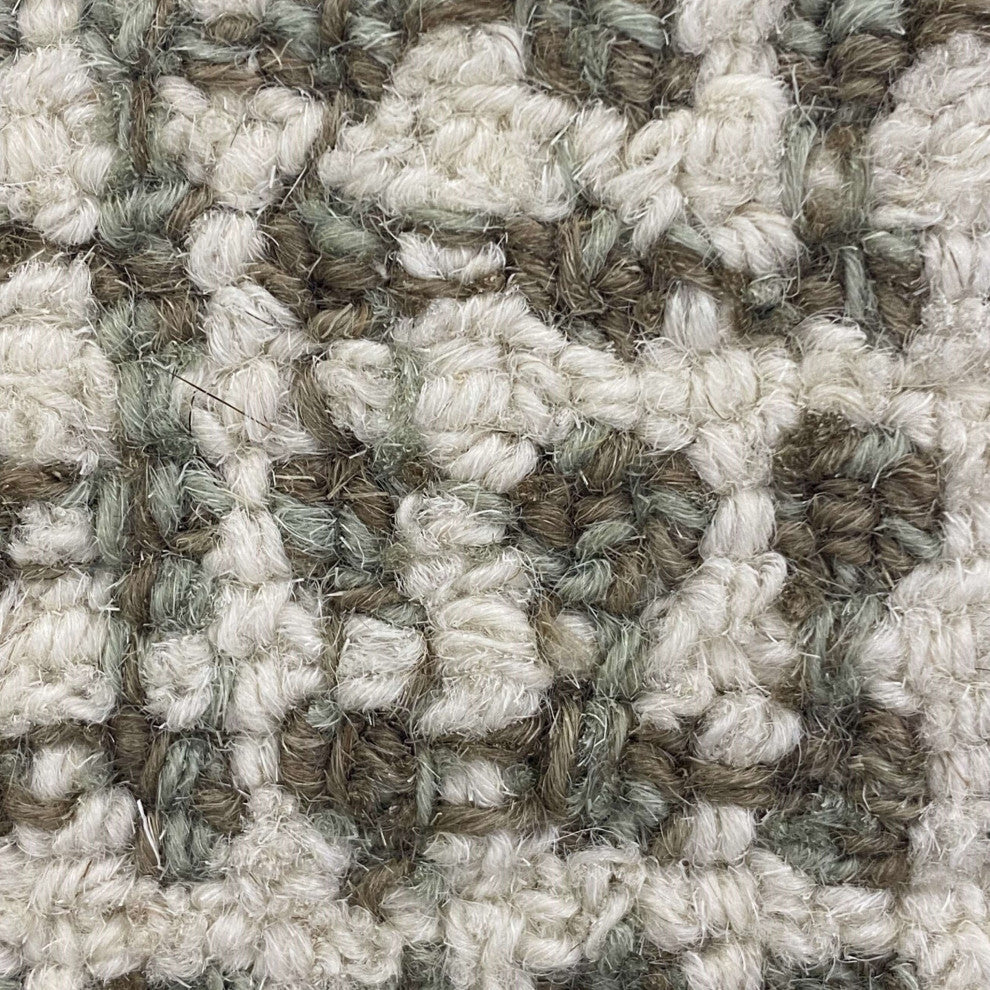 5" x 8" Taupe and Tan Minimal Area Rug