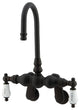 Kingston Brass Adjustable Center Wall Mount Tub Faucet, Oil Rubbed Bronze