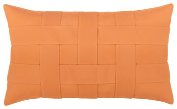 Basketweave Tuscan Lumbar Indoor/Outdoor Performance Pillow, 12"x20"