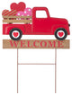24'' Metal/Wooden Valentine's Truck Yard Stake