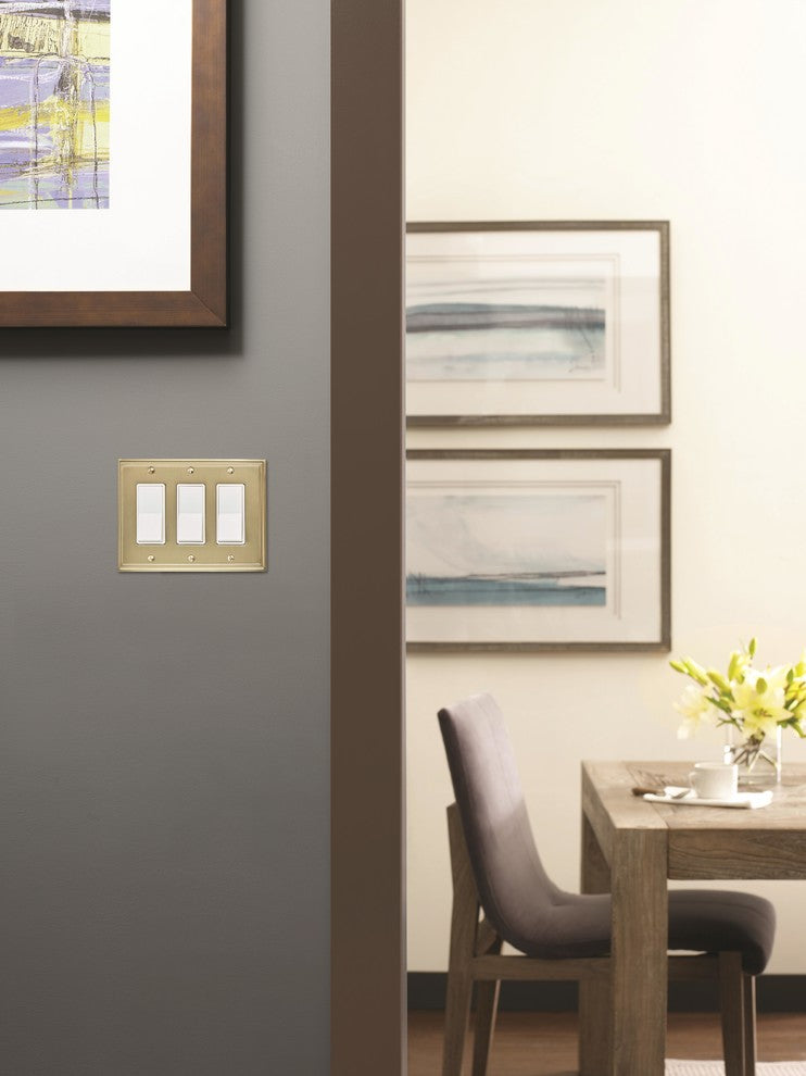 Amerock 3 Rocker Wall Plate, Golden Champagne
