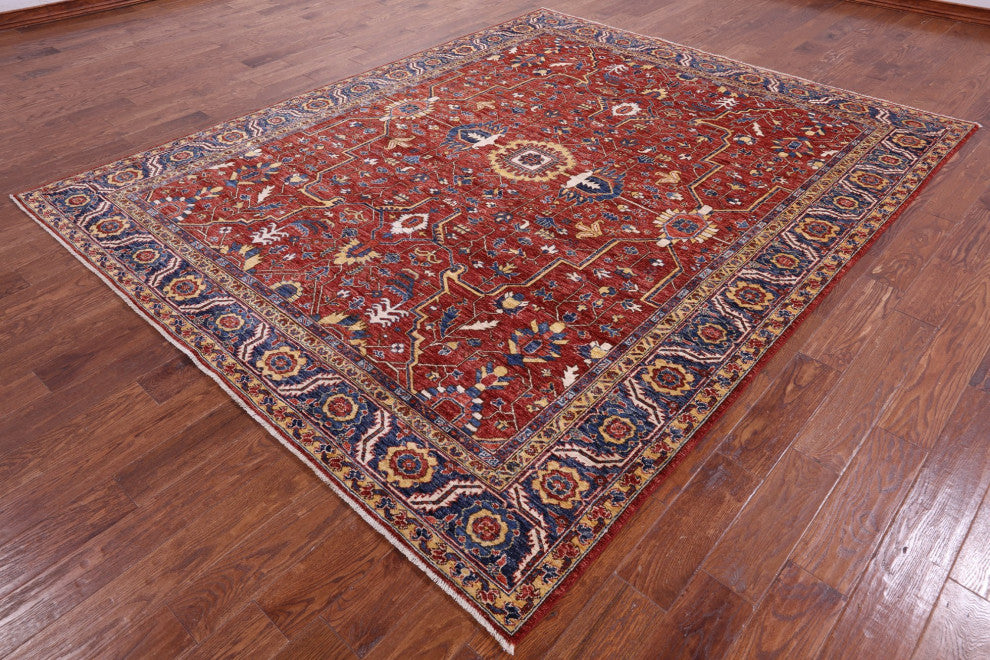 Persian Fine Serapi Hand Knotted Rug 8' 0" X 9' 9" - Q12863