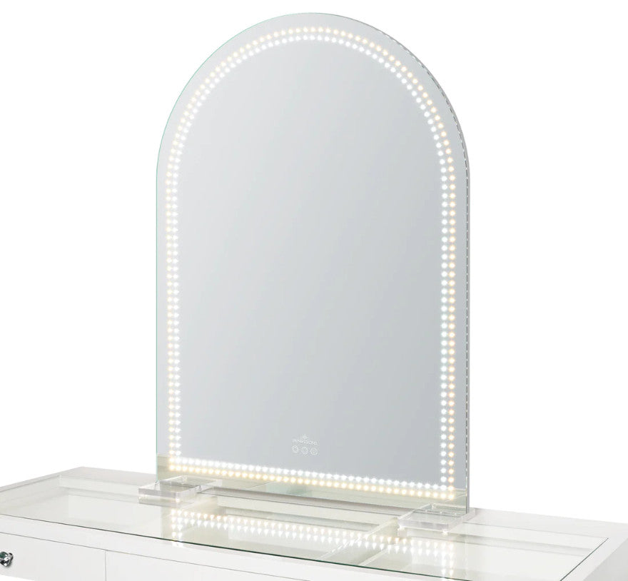 Stage Lite Arch XL Vanity Mirror, Dotted