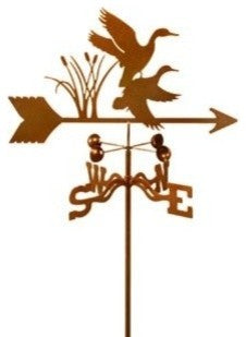 Duck Weathervane With 4 Sided Mount