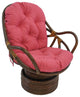 48"x24" Solid Twill Swivel Rocker Cushion, Bery Berry