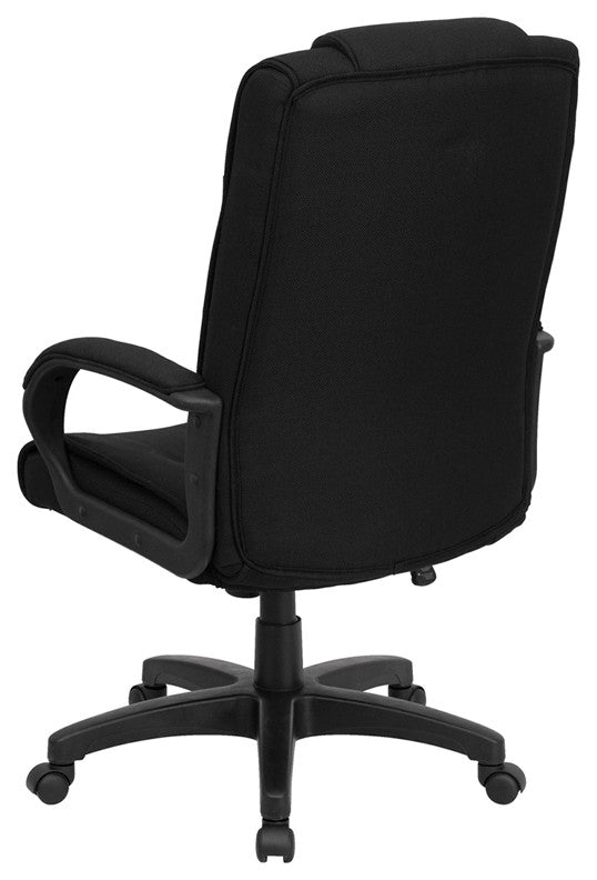 High Back Black Fabric Executive Swivel Office Chair