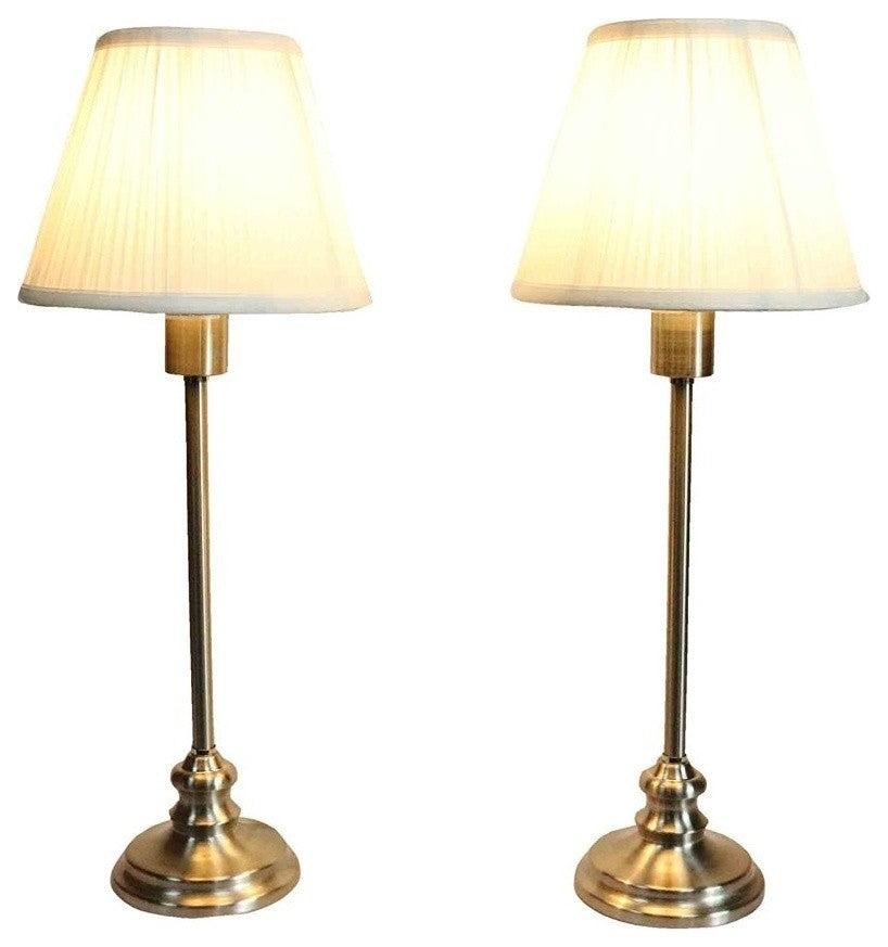 Urbanest, Modello Buffet Lamps, Brushed Nickel, Set of 2