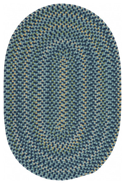 Colonial Mills Rug Tinta Blue Round, 9x9