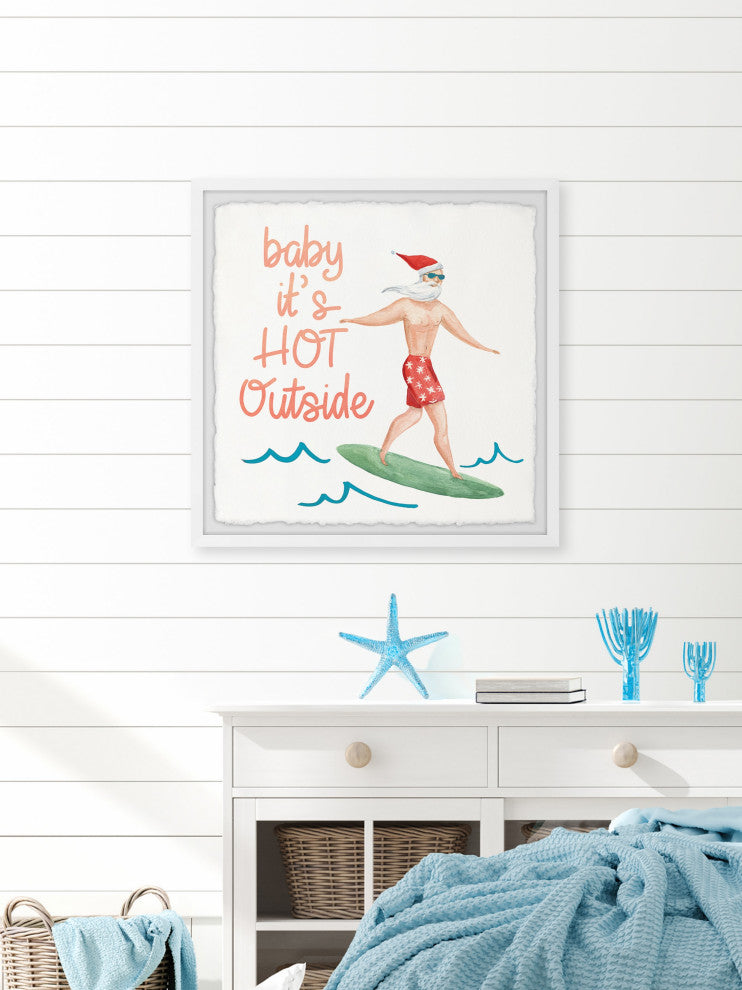 "It's Hot Outside" Framed Painting Print, 24x24