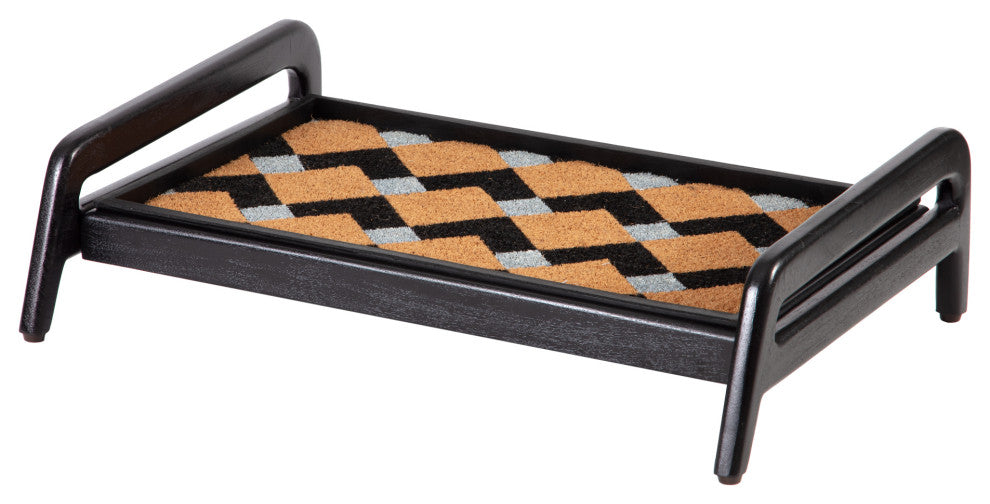 Single-Tier Black Stand With 2-Pair Rubber Boot Tray Mt. Tam