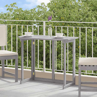 vidaXL Hanging Balcony Table Folding Garden Outdoor Table Solid Acacia Wood