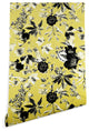 Deny Designs Marta Barragan Camarasa Two Tone Bloom Wallpaper, Yellow, 2'x8'