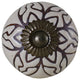 Set of 4 Etched Ceramic Drawer Knobs