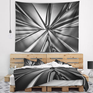 Futuristic Crystal Background Abstract Wall Tapestry, 92"x78"
