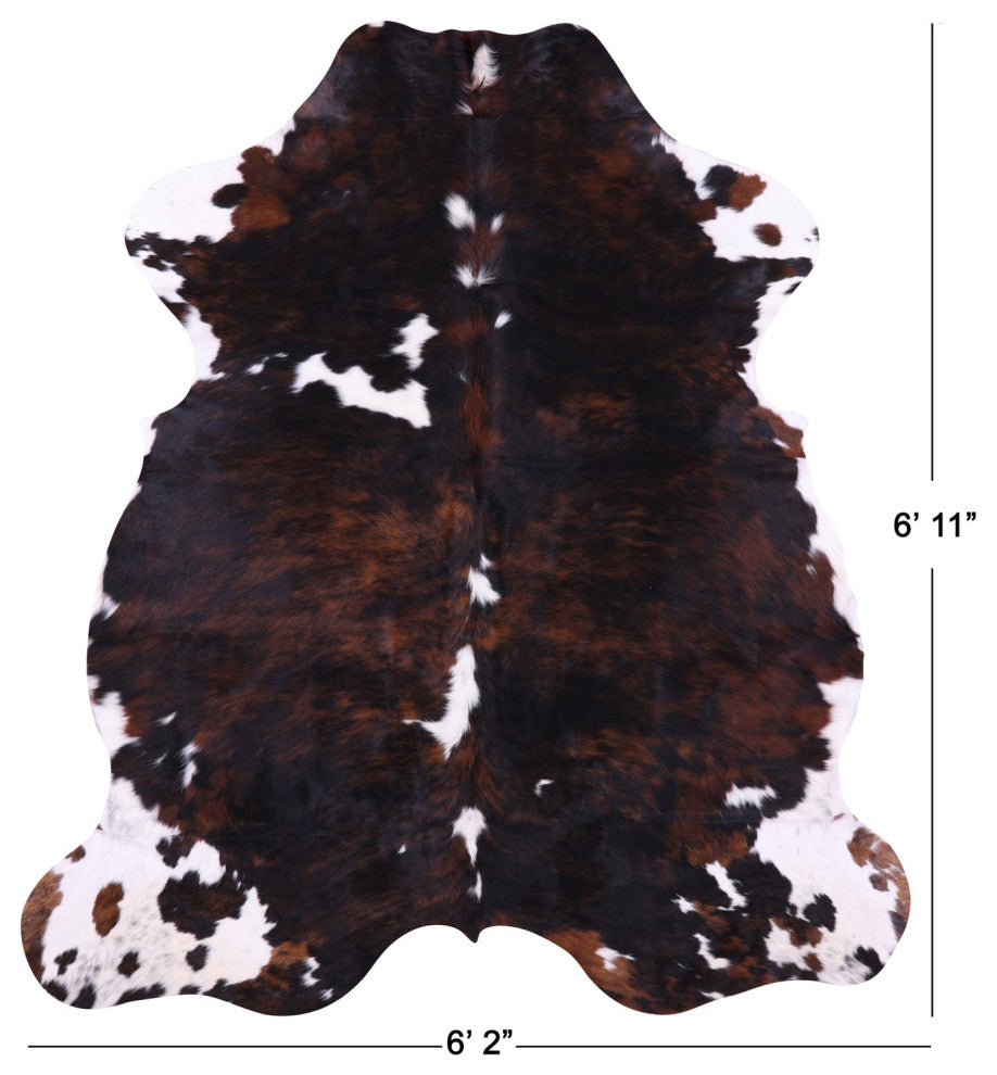 6' 11" X 6' 2" Natural Cowhide Rug C1997