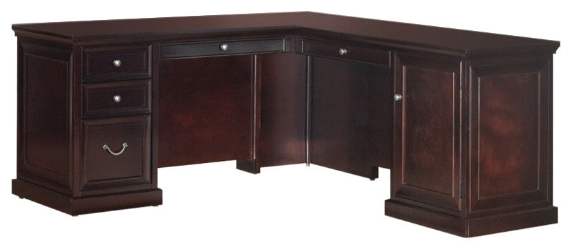 Executve Wood L-Desk and Return Office