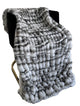 Plutus Off White Sherpa Faux Fur Luxury Throw Blanket, Throw 60"W x 96"L