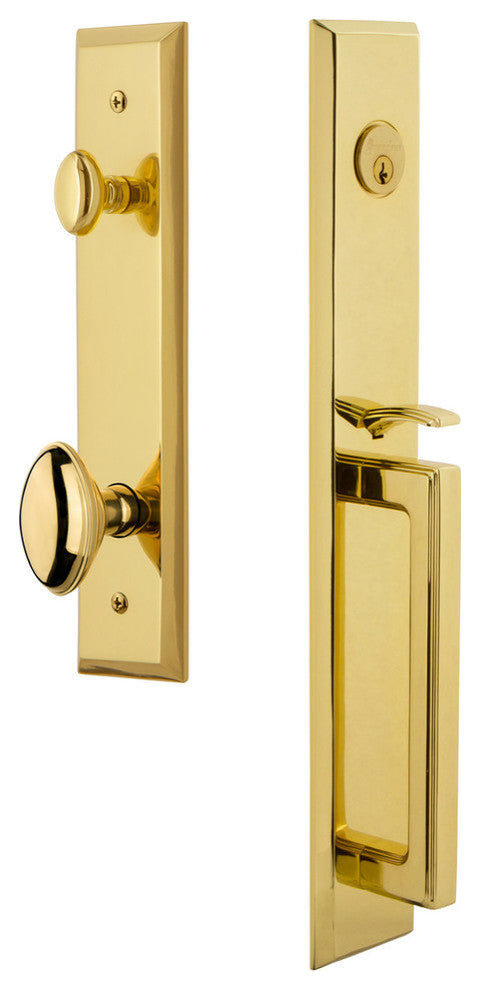 Fifth Avenue 1-Piece Dummy Handleset, D Grip and Eden Prairie Knob, 849452