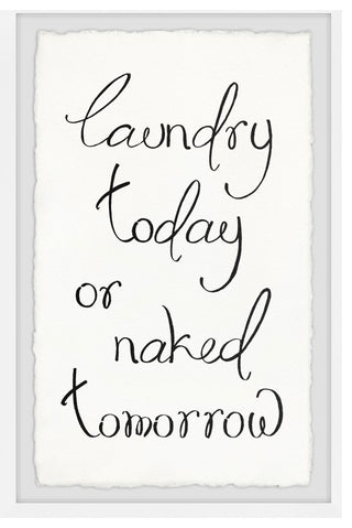 "Laundry Today" Framed Painting Print, 8x12