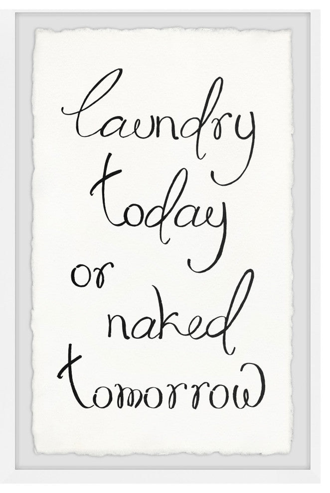 "Laundry Today" Framed Painting Print, 8x12