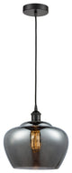 Innovations 616-1P-BK-G93-L-LED Fenton 1 Light 11" Mini Pendant, Matte Black
