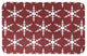 Red and White Snowflake Pattern 34x21 Bath Mat