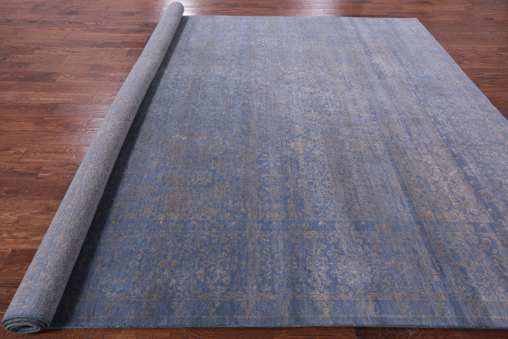 Persian Wool and Silk Hand-Knotted Rug 9' 1" X 12' 0" Q6338