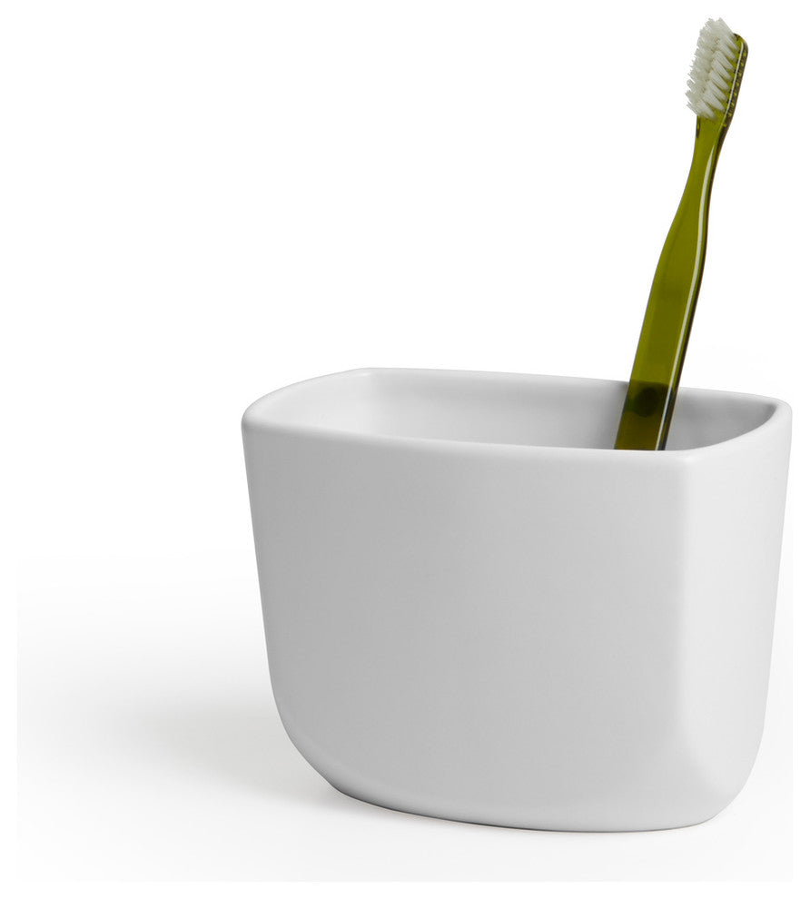 Corsa Toothbrush Holder, White