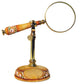 Hand Painted Magnifying Glass With Stand Figurine