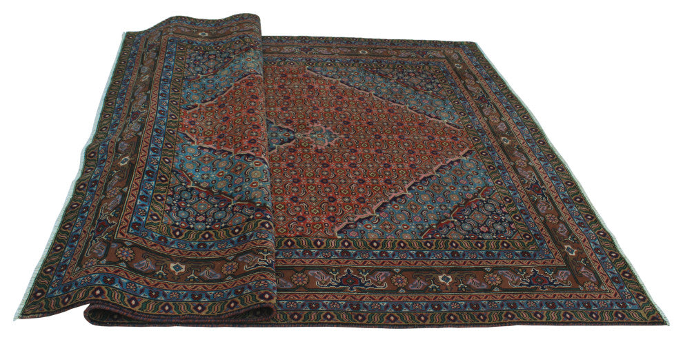Fine Vintage Distressed Atu Rust Rug