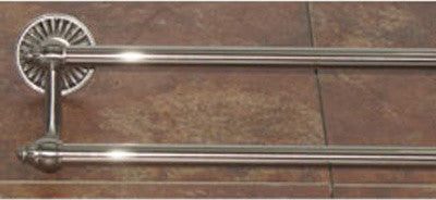 Tuscany Bath 24" Double Towel Rod - Brushed Satin Nickel