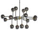 Deimos Ceiling Light, Large, Smoke Gray
