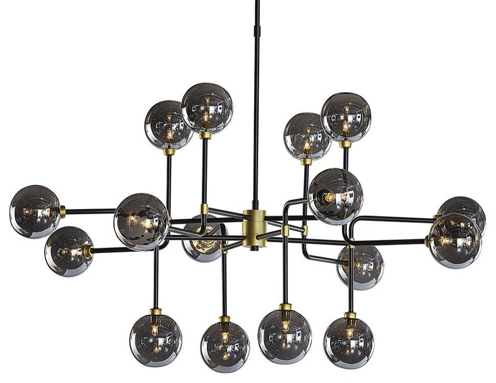 Deimos Ceiling Light, Large, Smoke Gray