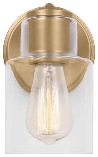 Sayward 1-Light Wall Sconce, Satin Brass