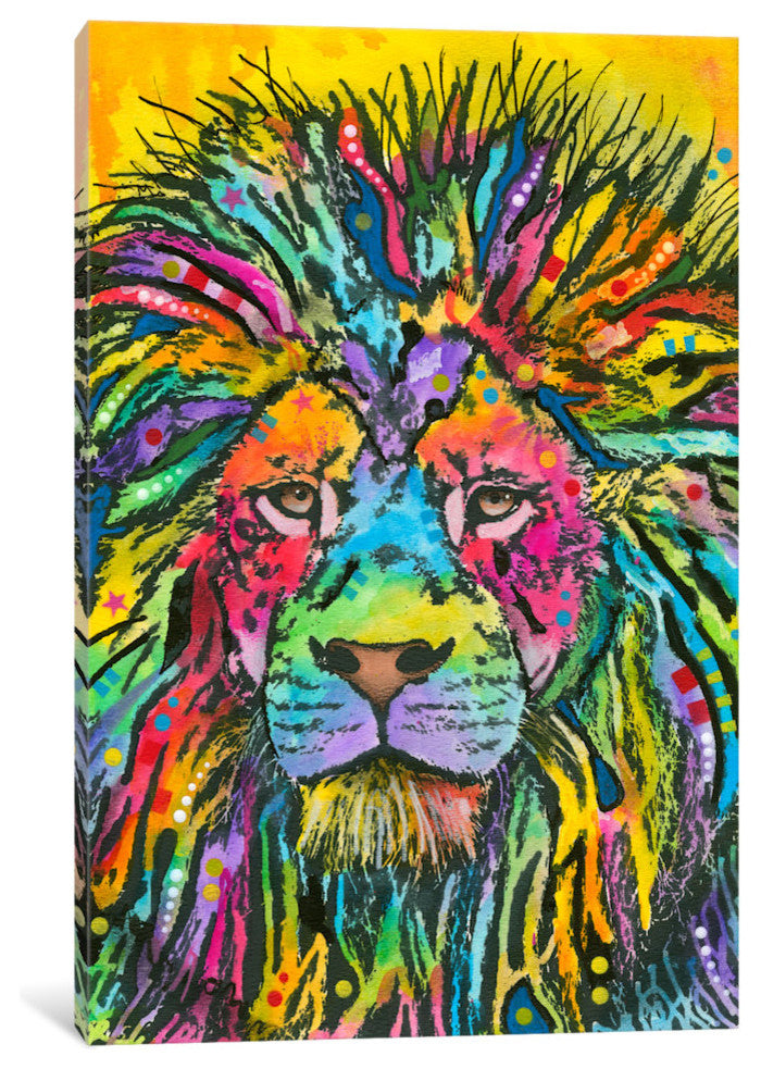 "Lion Good" by Dean Russo, 18x12x1.5"